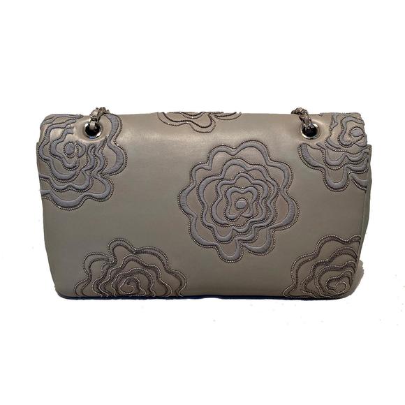 CHANEL Camellia Follies Embroidered Medium Classic Flap - Picture 4 of 9